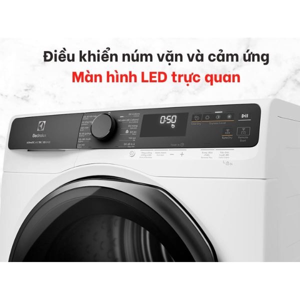 Máy sấy bơm nhiệt 9kg Electrolux EDH903R7WC