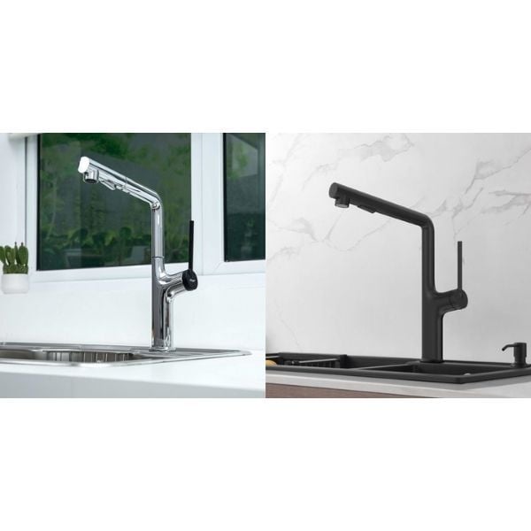 Vòi rửa bát dây rút Kluger Amber KLF0001C