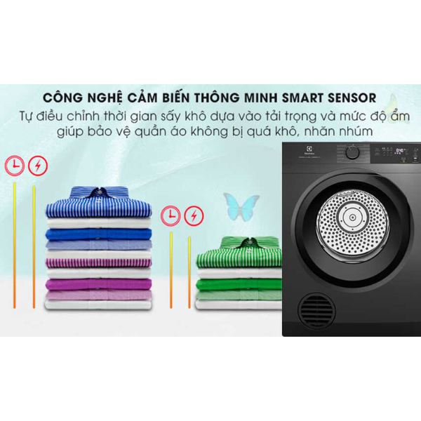 Máy sấy thông hơi 9kg Electrolux EDS904N3SC