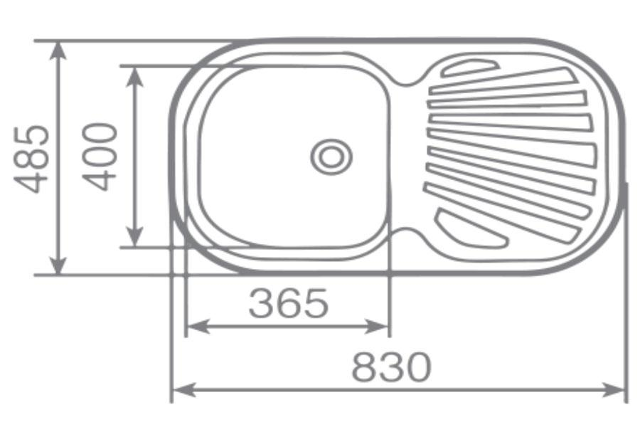 Chậu rửa chén Teka STYLO 1B 1D 10107018 sơ đồ