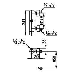 Củ sen tắm Cotto CT2063 nóng lạnh Medio