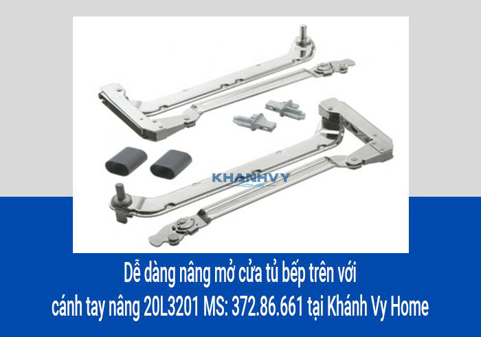 Dễ dàng nâng mở cửa tủ bếp trên với cánh tay nâng 20L3201 MS: 372.86.661 tại Khánh Vy Home