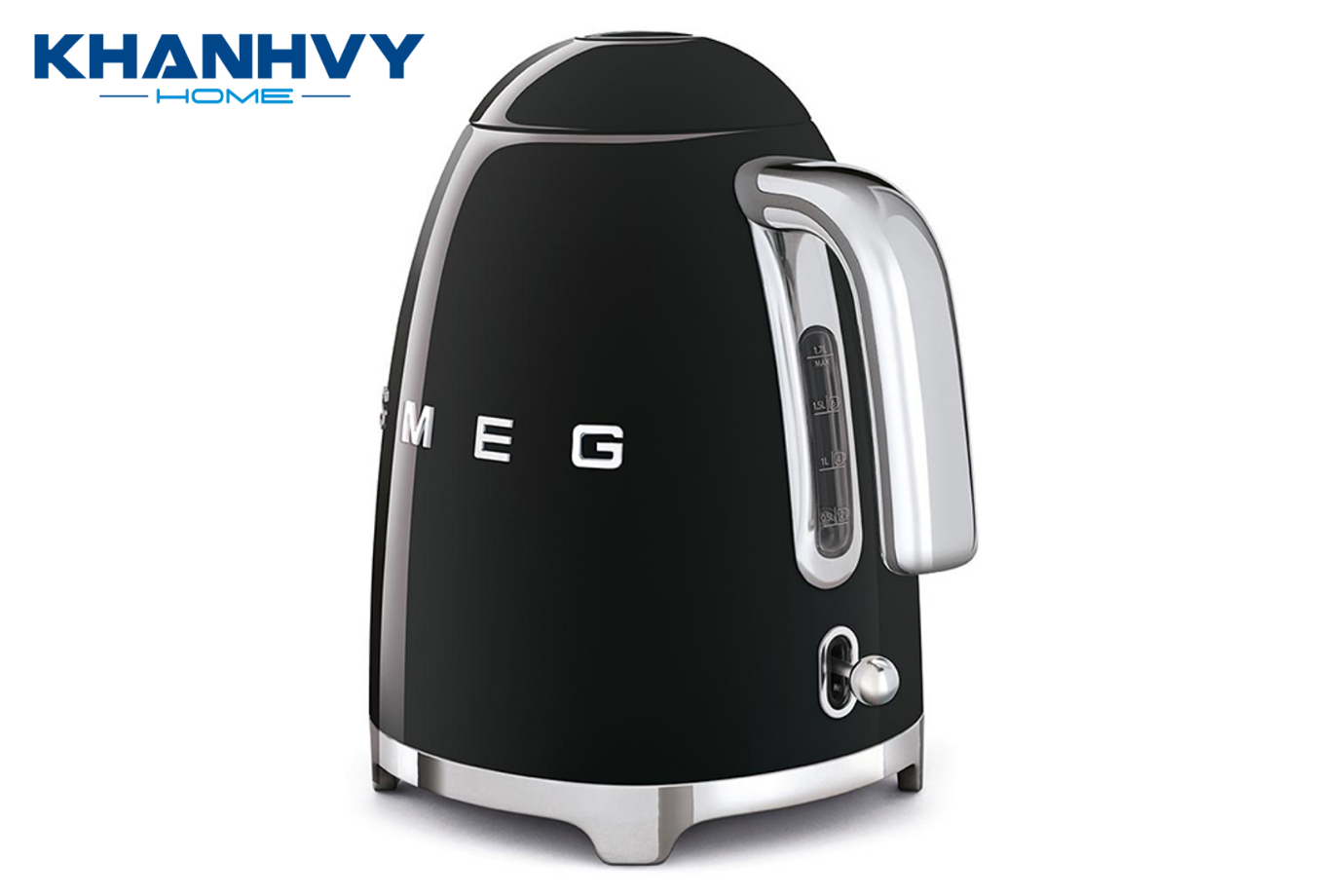 Ấm đun nước siêu tốc còn được trang bị hệ thống giảm chấn hiện đại cùng  lưới lọc cặn vôi bằng thép không gỉ ngay miệng bình, giúp lọc các cặn bẩn trong nước