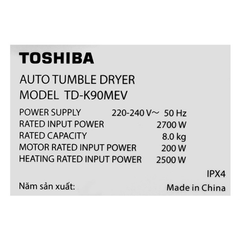 Máy sấy ngưng tụ TOSHIBA TD-K90MEV(SK)