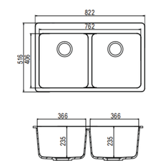 Chậu đá Maadela MDS-A8251W