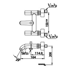 Củ sen tắm Cotto CT2069C27 nóng lạnh Como