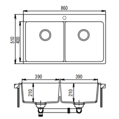 Chậu đá Maadela MDS-A8651W