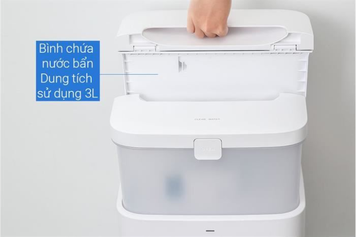 Robot hút bụi Ecovacs N30 Pro Omni màu trắng