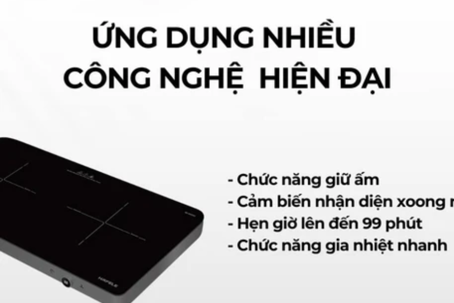 Bếp từ Hafele 536.66.850 HS-I5521FG để bàn 2 vùng nấu