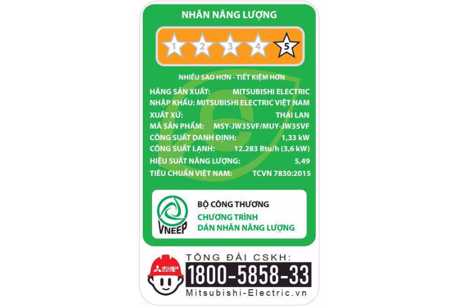 Máy lạnh Mitsubishi Electric MSY-JW35VF Inverter 1 chiều 12.000 BTU 1.5HP