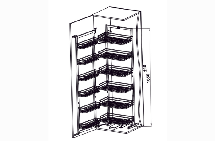 Tủ đồ khô Hafele Kara Swing 595.71.073 600mm