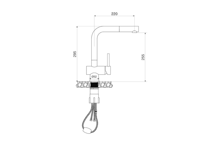 Vòi rửa chén Malloca K103-SS