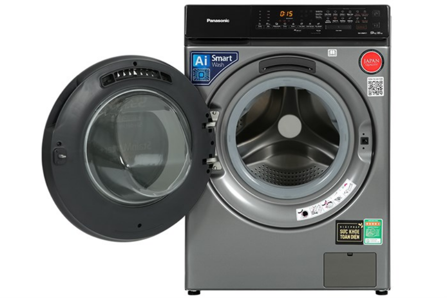 Máy giặt sấy Panasonic NA-S96FC1LVT giặt 9 kg - sấy 6 kg Inverter