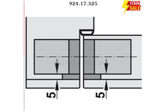 Bản lề âm 3D Hafele 924.17.325 TE540 A8 Inox mờ