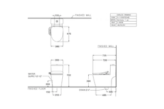 Bàn cầu 2 khối Cotto C167507(CV6) nắp rửa điện tử