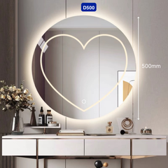 Gương led tròn viền trong kiểu Maamo MTTK
