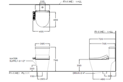 Bàn cầu 2 khối Cotto C167507(CV3) nắp rửa điện tử