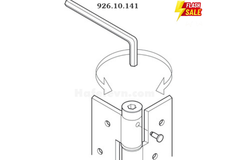 Bản lề bật Hafele 926.10.141 chrome mờ
