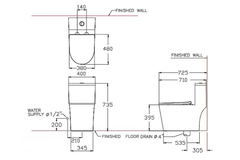 Bàn cầu 1 khối Cotto C11003HOS nắp đóng êm