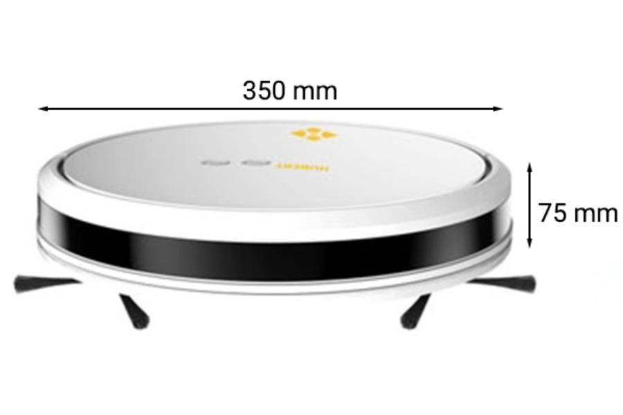 Robot hút bụi Hubert HB-D68 SERIE 2 white