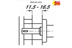 Trục xoay 1 đầu Hafele 909.87.041