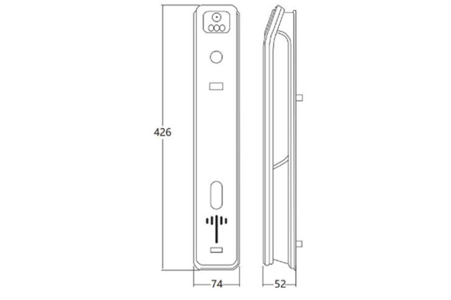 Khóa điện tử Hyundai HY-SLA808F Amber Gold