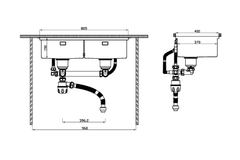 Chậu rửa chén Hafele WS R10 HS25-SSN2S-8644_SILVER 567.94.023