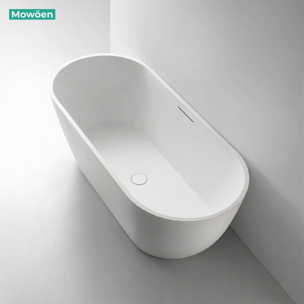 Bồn tắm đá MOWOEN MW002-Matt White