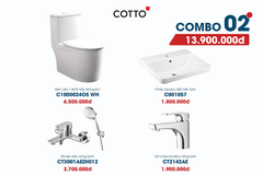 Bộ thiết bị phòng tắm cao cấp Cotto Combo 02