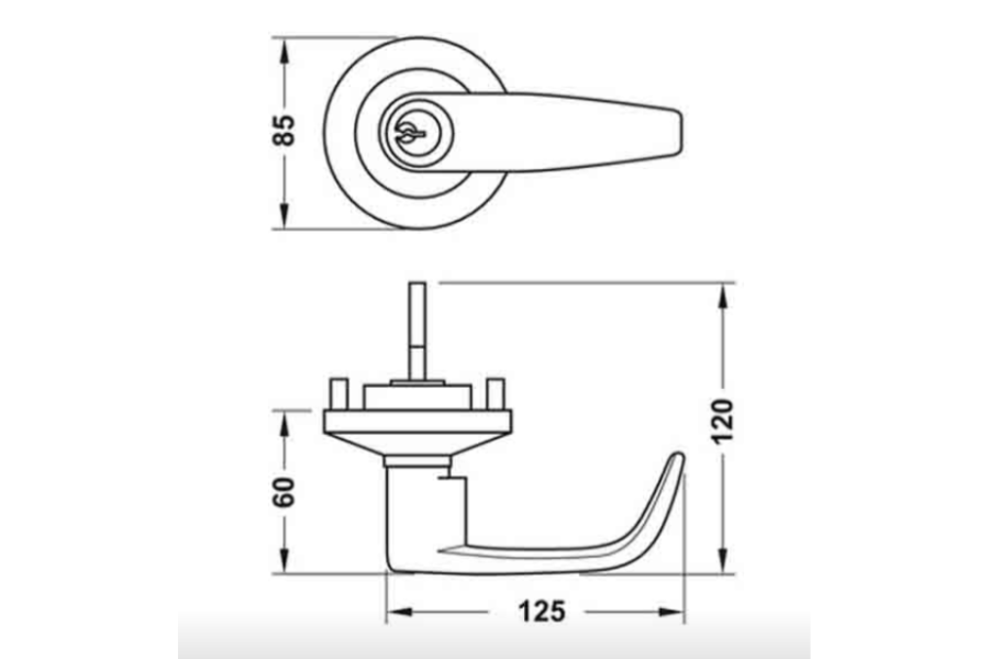 Bộ nối dài cửa thoát hiểm Hafele 911.56.019