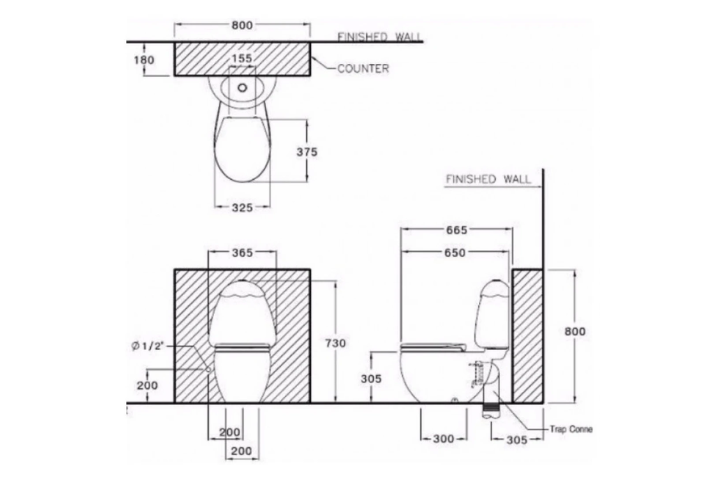 Bồn cầu Cotto C15037 KW Googai hai khối trẻ em nắp xanh lá