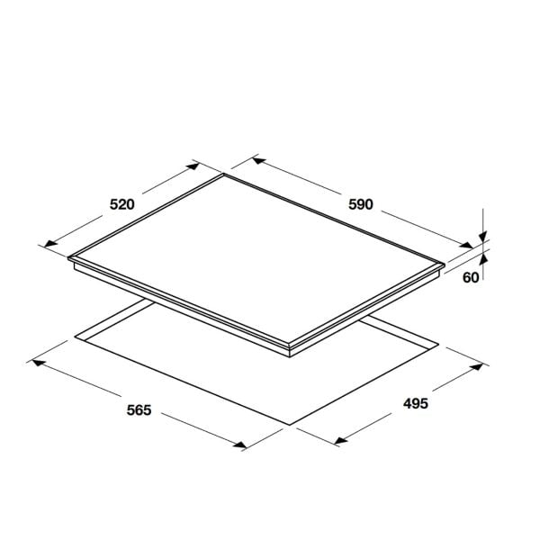 Bếp từ 3 vùng nấu Hafele HC-I6037B 536.61.801