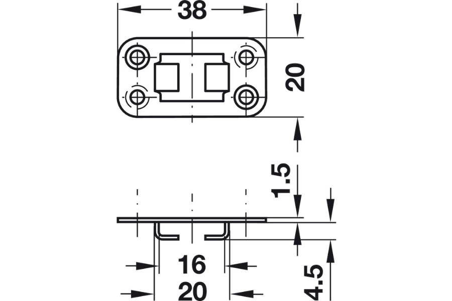 Bas dẫn hướng Hafele 237.23.006