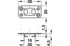 Bas dẫn hướng Hafele 237.23.006