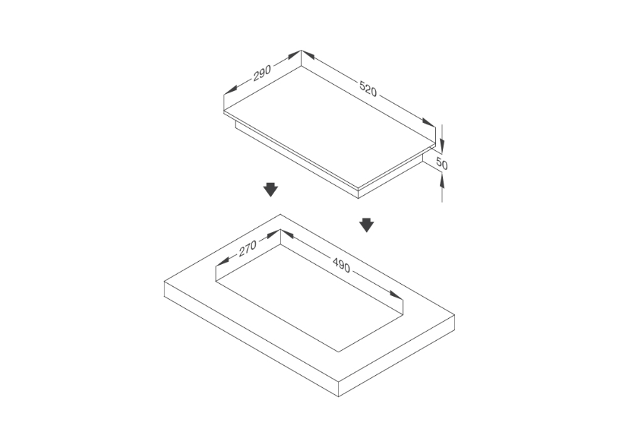 Bếp domino Malloca MDR 301 1 điện