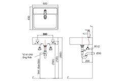 Chậu lavabo Inax AL-293V đặt bàn