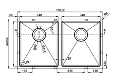 Chậu rửa chén Hafele HS22-SSN2S90P 567.94.000