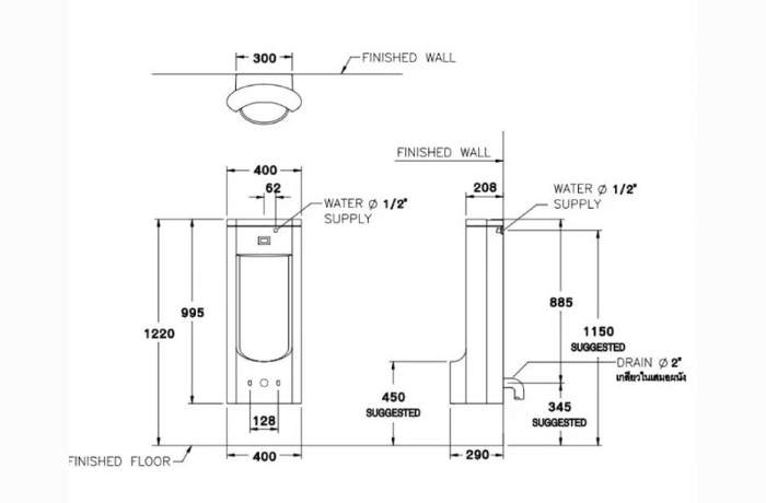 Tiểu nam Cotto C31207 Hercules đặt sàn