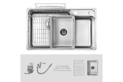 Chậu rửa bát Kluger KH8048SL Plus