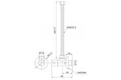 Van khóa Toto HAP004A-F kèm dây cấp
