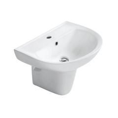 Chậu lavabo Cotto C000606OS/C400000OS treo tường chân lửng