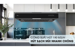 Máy hút mùi Midea MH60F17EM21BB-VN cổ điển màu đen