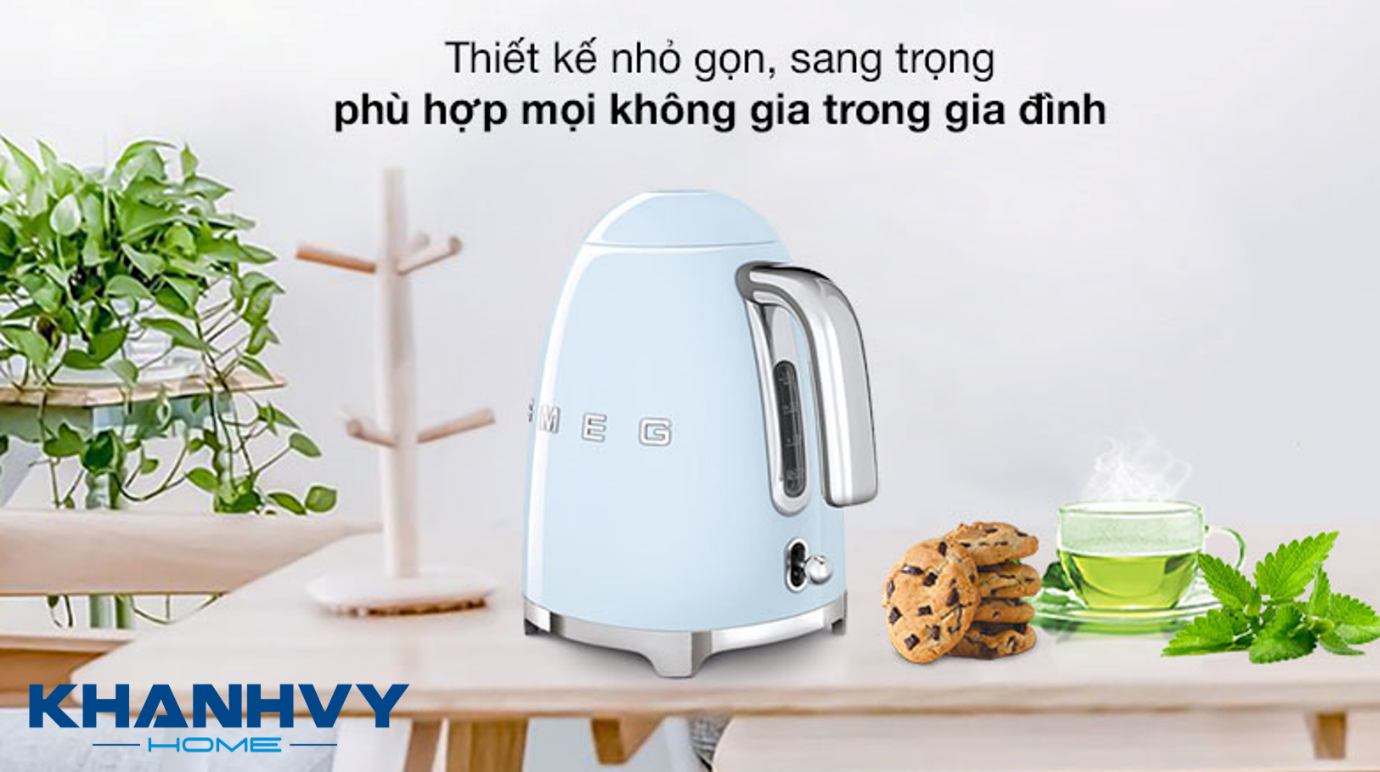 Với công suất 2400W và dung tích 1.7 lít, sản phẩm dễ dàng đáp ứng nhu cầu đun nước siêu tốc của các gia đình nhỏ từ 2 – 4 người