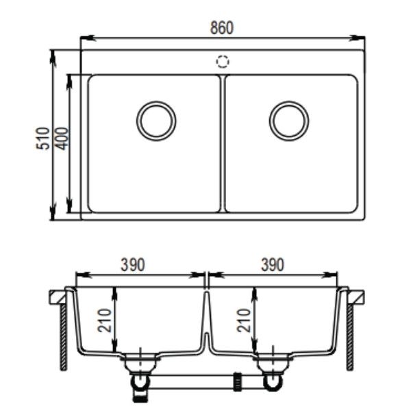 Chậu đá Maadela MDS-A8651B