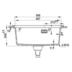 Chậu đá Hafele HS22-GEN1S60M - màu kem 577.25.420