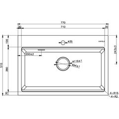 Chậu đá Hafele HS22-GEN1S90M - màu kem 577.25.430