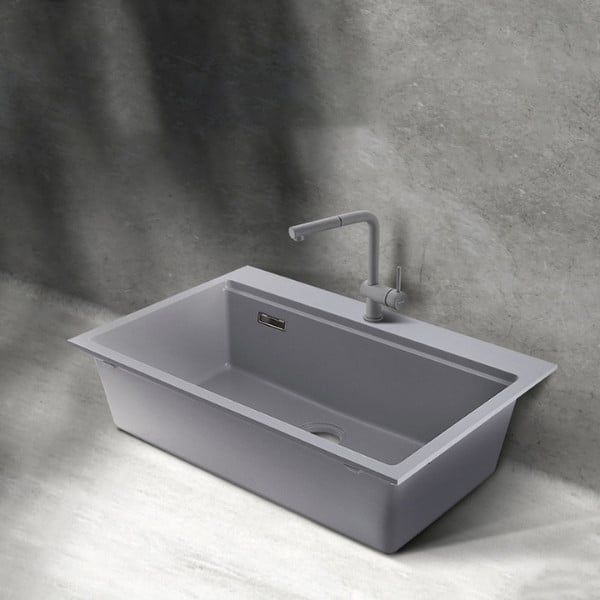 Chậu đá Hafele HS22-GEN1S90M - màu xám 577.25.530
