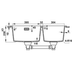 Chậu đá Hafele HS22-GEN2S90 - màu xám 577.25.510