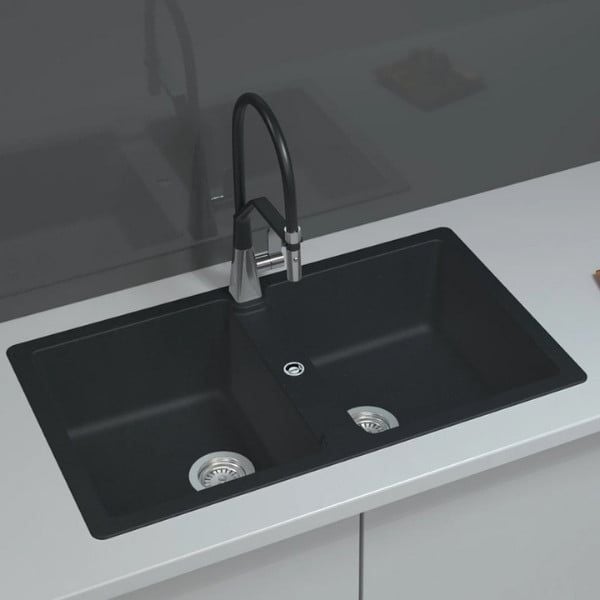 CHẬU GRANSTONE HAFELE HS19-GEN2S90 MÀU ĐEN 570.36.300