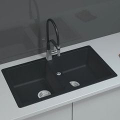 Chậu rửa chén Hafele HS19-GEN2S90 570.36.300 màu đen